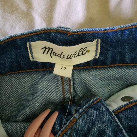 NWT Raw Hemmed Madewell Denim Skirt size 27 - Picture 4 of 8